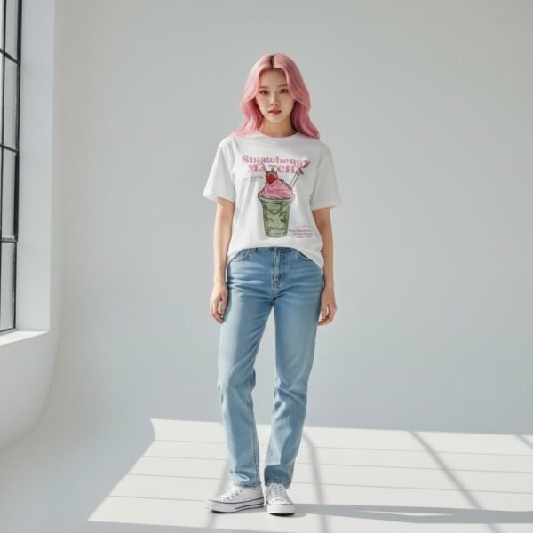 T-Shirt "Strawberry Matcha"
