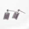 Boucles d'Oreille "Logo Reflets Violets"