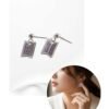 Boucles d'Oreille "Logo Reflets Violets"