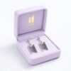 Boucles d'Oreille "Logo Reflets Violets"
