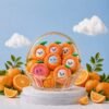 Porte Clé BT21 "Mini-Figurines Orange Fresh version Peau d'orange"
