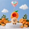 Porte Clé BT21 "Mini-Figurines Orange Fresh version Peau d'orange"