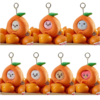 Porte Clé Peluches "Mini-Figurines Orange Fresh version Peau d'orange"