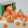 Porte Clé Peluches "Mini-Figurines Orange Fresh version Peau d'orange"
