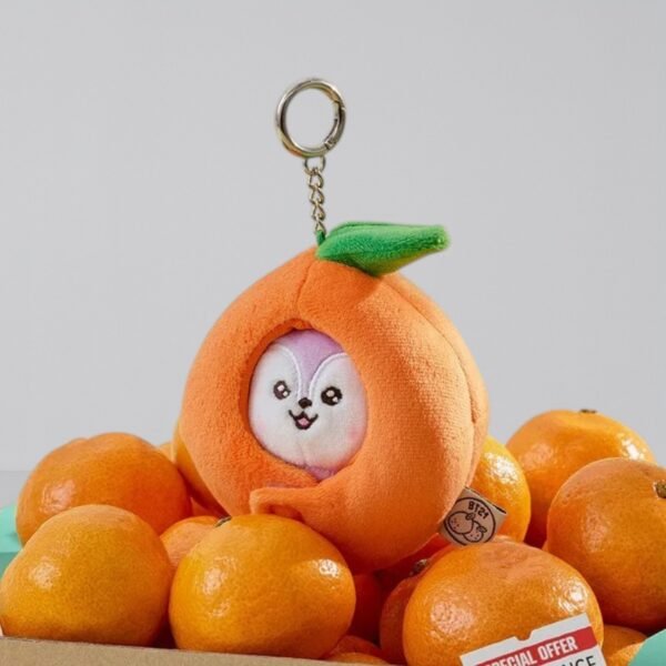 Porte Clé Peluches "Mini-Figurines Orange Fresh version Peau d'orange"