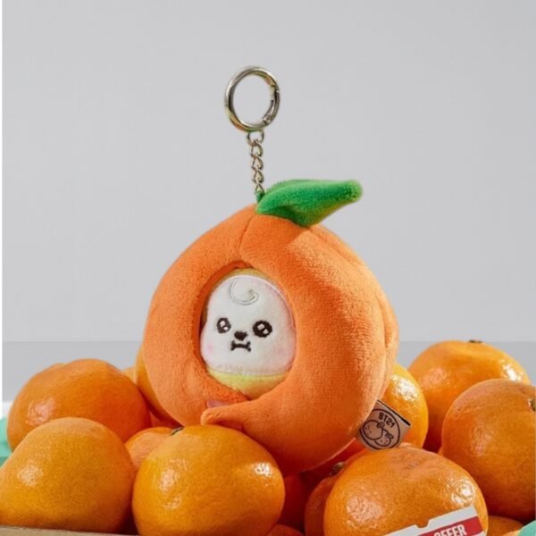 Porte Clé Peluches "Mini-Figurines Orange Fresh version Peau d'orange"