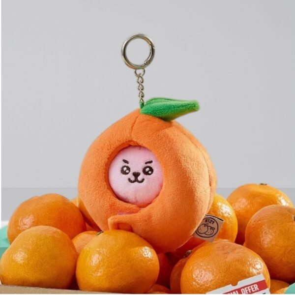 Porte Clé Peluches "Mini-Figurines Orange Fresh version Peau d'orange"