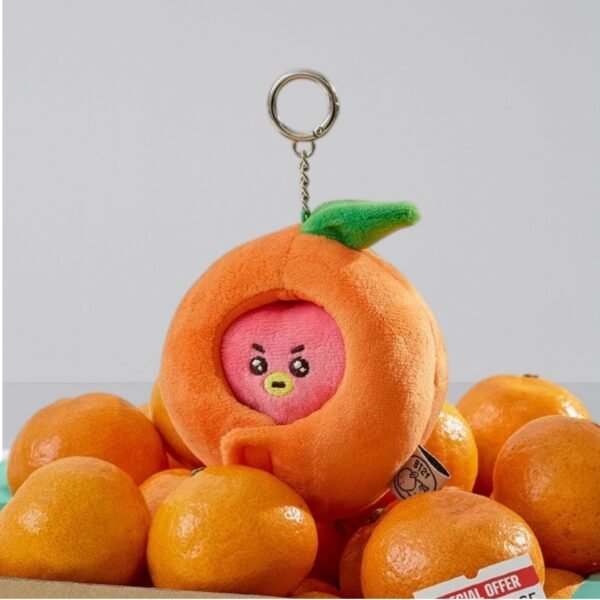 Porte Clé Peluches "Mini-Figurines Orange Fresh version Peau d'orange"