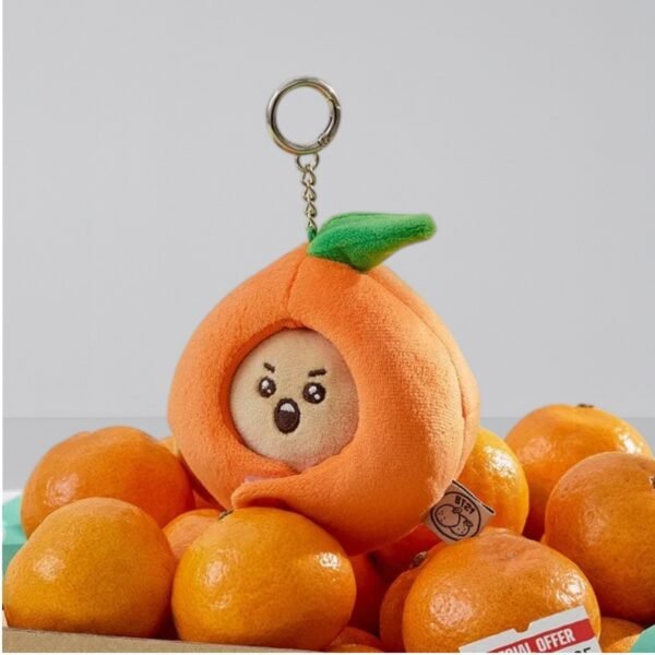 Porte Clé Peluches "Mini-Figurines Orange Fresh version Peau d'orange"