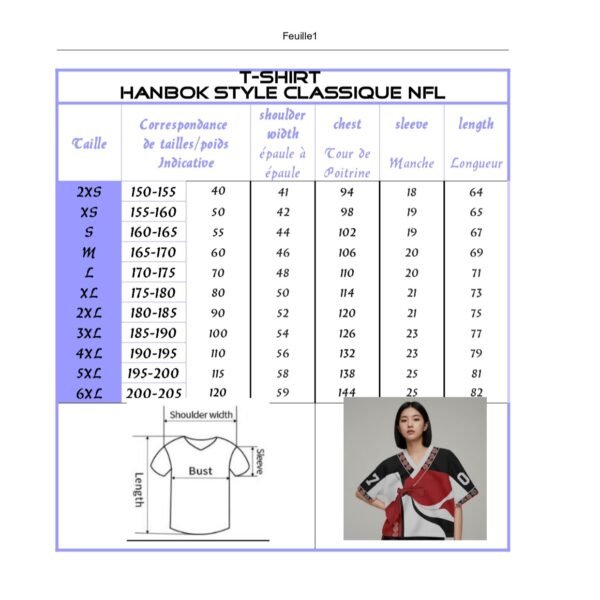 T-Shirt "Hanbok Style NFL"