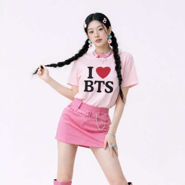 T-Shirt " I Love B T S "