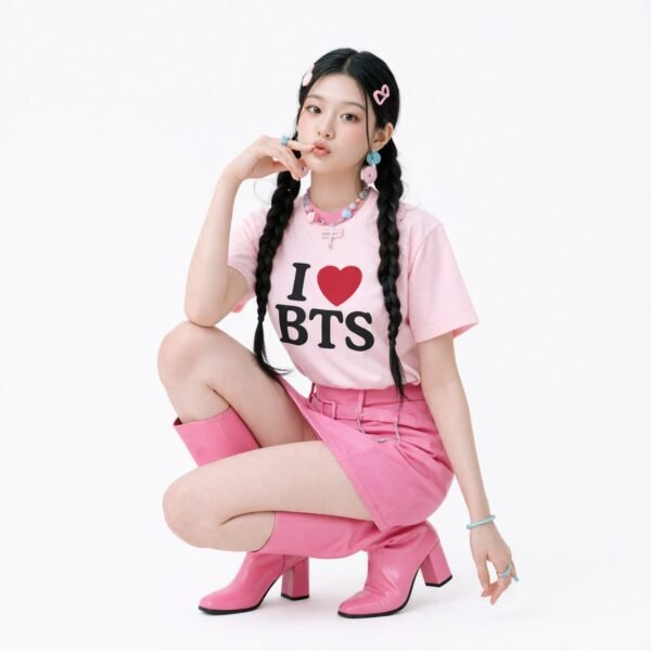 T-Shirt " I Love B T S "