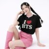 T-Shirt " I Love B T S "