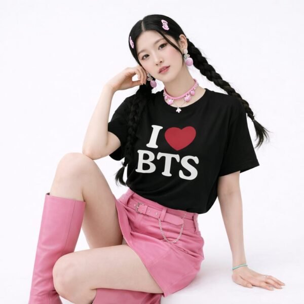 T-Shirt " I Love B T S "