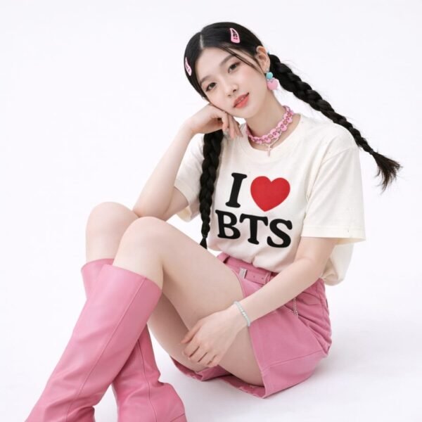 T-Shirt " I Love B T S "