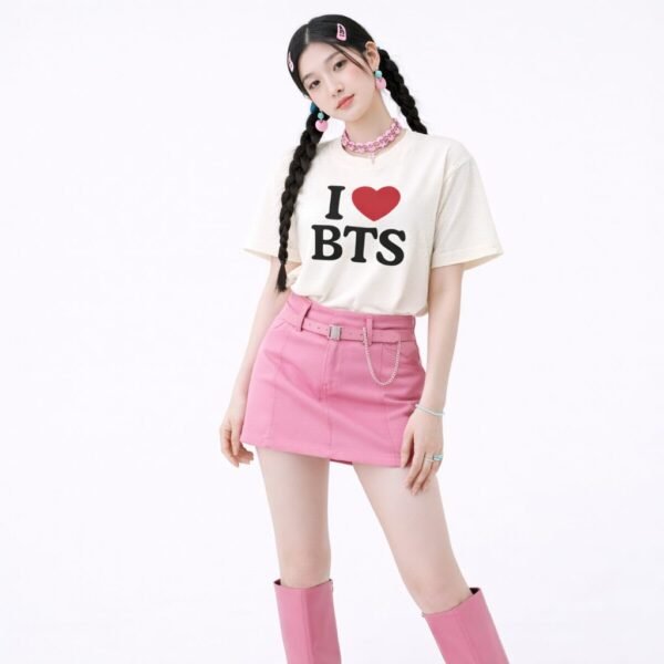 T-Shirt " I Love B T S "