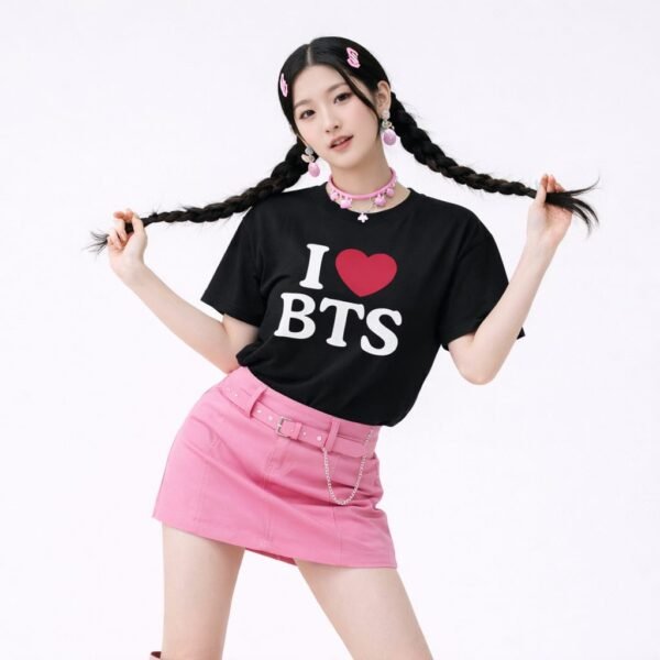 T-Shirt " I Love B T S "