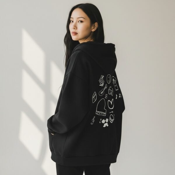 Sweat à Capuche Zippé "PTD Dessins"