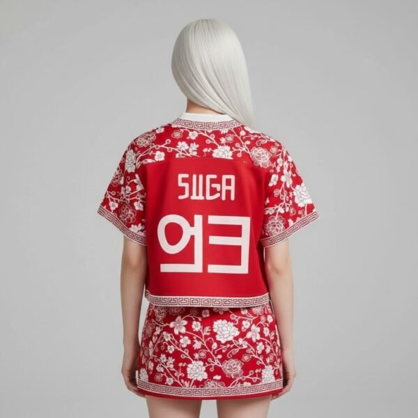 WhatsApp Image 2026-04-25 at 11.30.45 (1) T-Shirt "Hanbok Style Rouge"