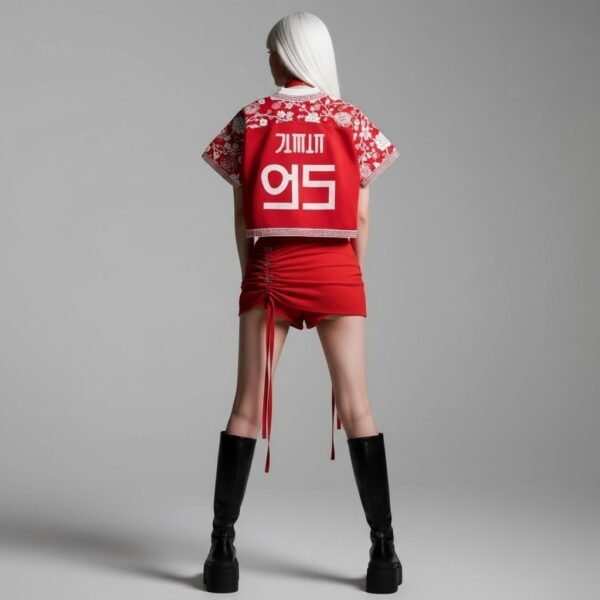 WhatsApp Image 2026-04-25 at 11.30.46 T-Shirt "Hanbok Style Rouge"