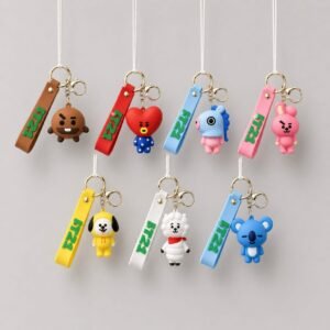 Porte Clé BT21 "Figurine + Sangle Nom"