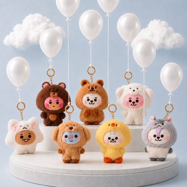 Porte Clé BT21 "Collection Baby More Fluffy"