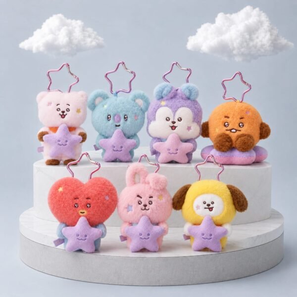 Porte Clé BT21 Collection "Purple Star Edition The Journey"