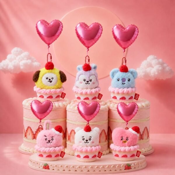 IMG-20260507-WA0035 Porte Clé BT21 Collection "Strawberry Party"