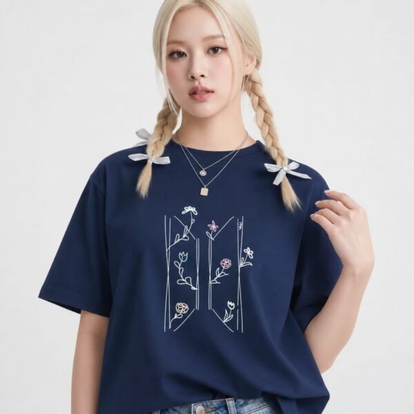 T-Shirt BTS "Logo 7 Flowers"
