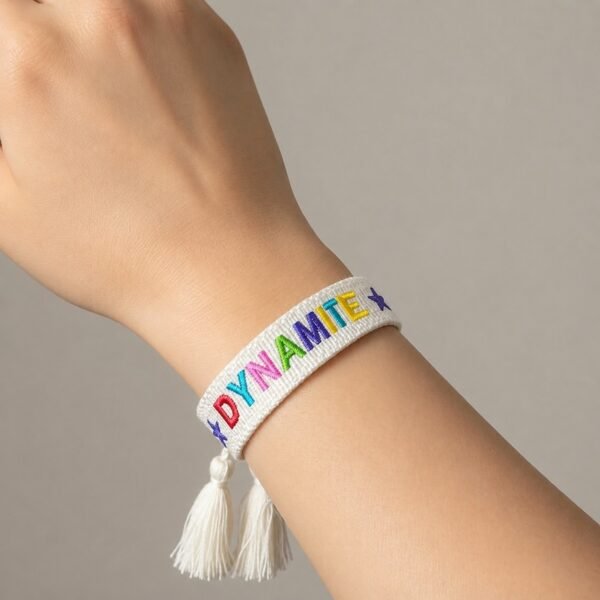 Bracelet d'amitié en tissus "Dynamite"