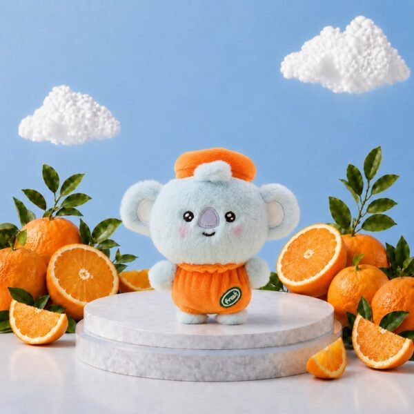 Porte Clé BT21 Collection Baby Orange Party Version Chapeau
