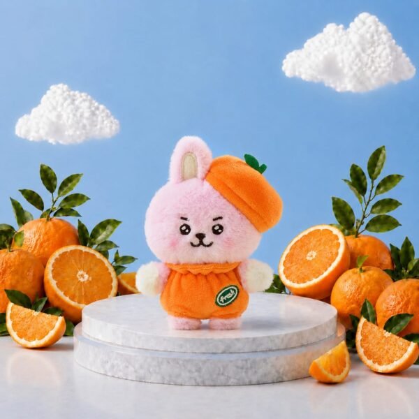 Porte Clé BT21 Collection Baby Orange Party Version Chapeau
