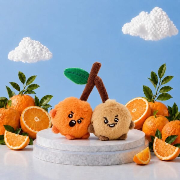 Porte Clé BT21 Collection Baby Orange Party Version Chapeau