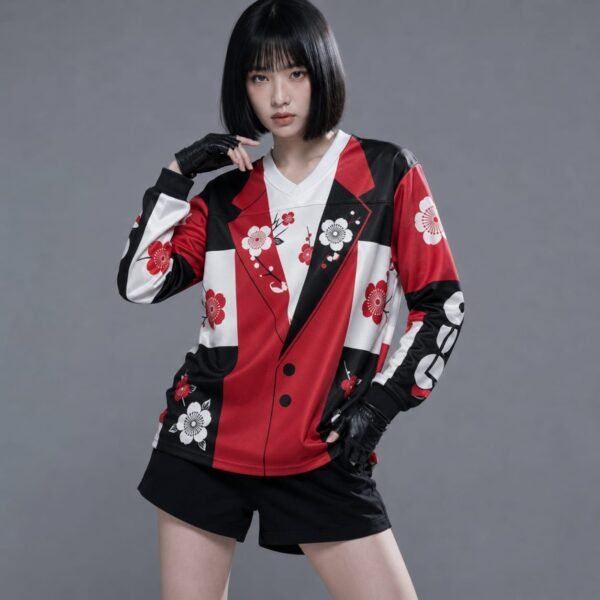 T-Shirt à manche longue Hanbok Style "Suit Jacket"