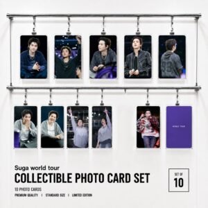 Lot de 10 Photocards World Tour Arirang Suga