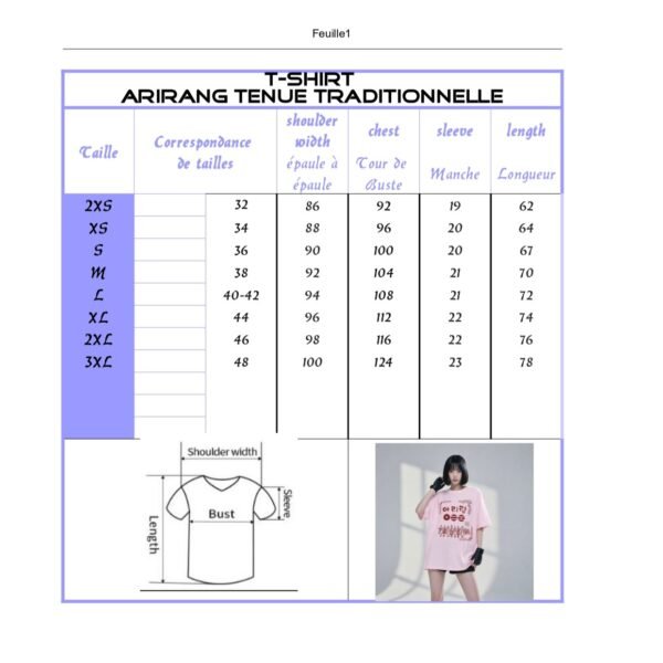 T-Shirt BTS "Arirang Tenues Traditionnelles"