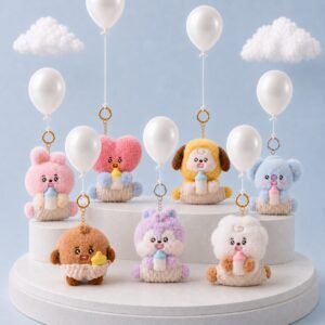 Porte Clé BT21 Collection Baby New Born Biberon