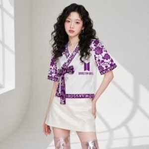 WhatsApp Image 2026-06-03 at 12.45.45 T-shirt BTS "Hanbok Style version Violet"