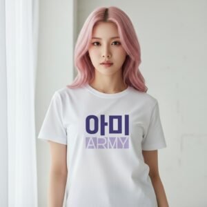 WhatsApp Image 2026-06-03 at 12.52.04 T-Shirt BTS "Army Hangeul"
