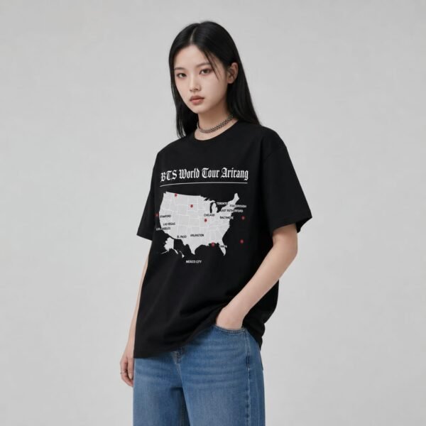 T-Shirt BTS "Gamme Tenue Arirang Tour North America"