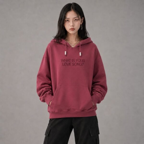 Hoodie BTS What Is Your Love Song Rouge