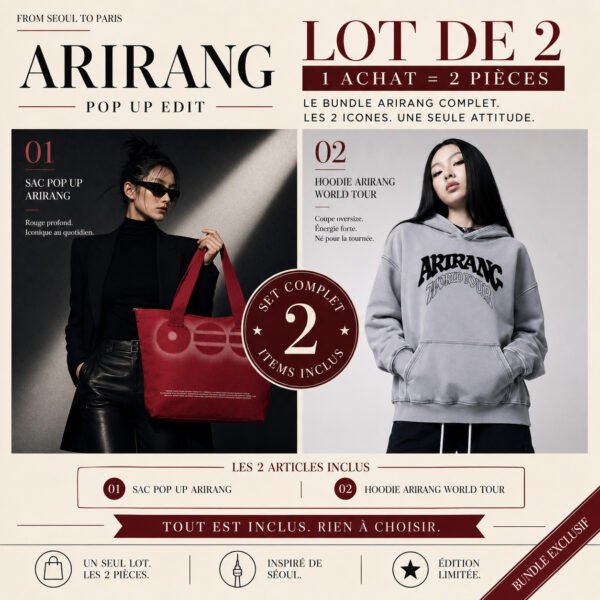 Lot Promo BTS Sweat Arirang + Sac "Love Song"